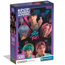 Barn Clementoni pussel K-POP Saja Boys, 500 bitar, 36×49 cm