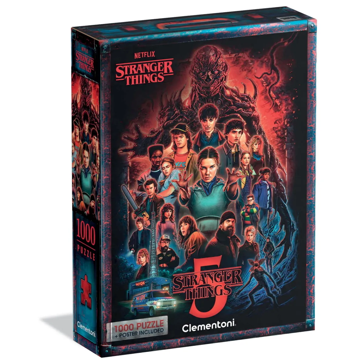 Barn Clementoni pussel Stranger Things med motiv från säsong 5, 1000 bitar, 50×70 cm