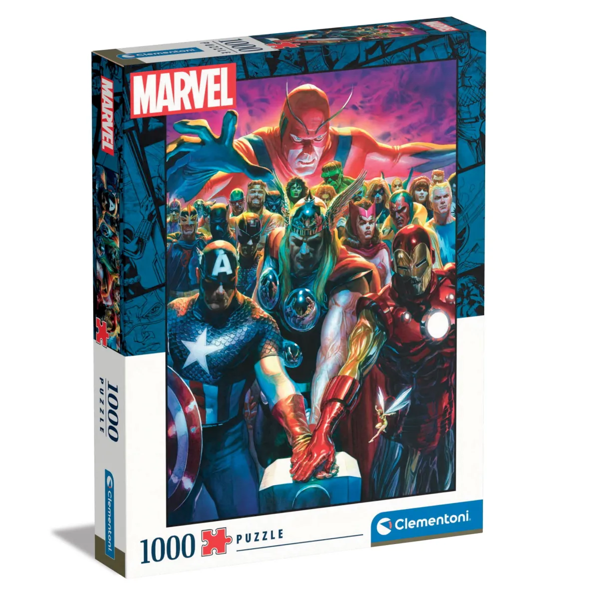 Clementoni pussel – Superhjältar från Marvels Avengers. 1000 bitar, 50×69 cm | Barn Pussel
