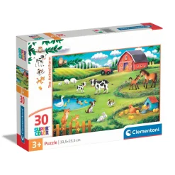 Clementoni pussel – The Animal Farm 30 bitar, 33,5×23,5 cm | Barn Barnpussel