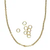 Panduro Jewellery 80 cm lång kedja / smyckeskedja – mässing pläterad med 9 karat guld | Kedjor