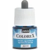 Pebeo Colorex Watercolor Ink 45 ml Cyan – burk med akvarellbläck och pipett | Akvarell- & Vattenfärger