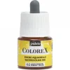Pebeo Colorex Watercolor Ink 45 ml Primary Yellow – burk med akvarellbläck och pipett