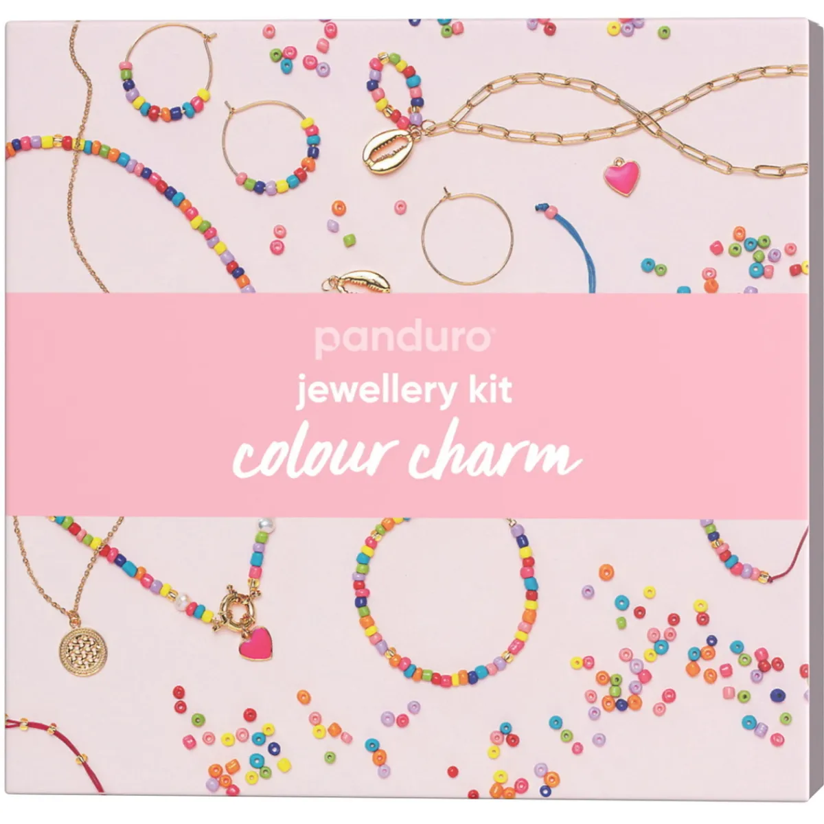 Panduro Jewellery Colour charms jewellery kit – skapa dina egna vackra smycken