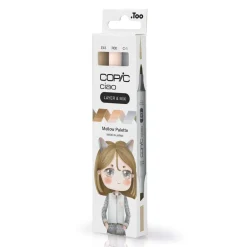 Copic Ciao markers med dubbelspets, 3-pack – Mellow palette | Tuschpennor & Markers