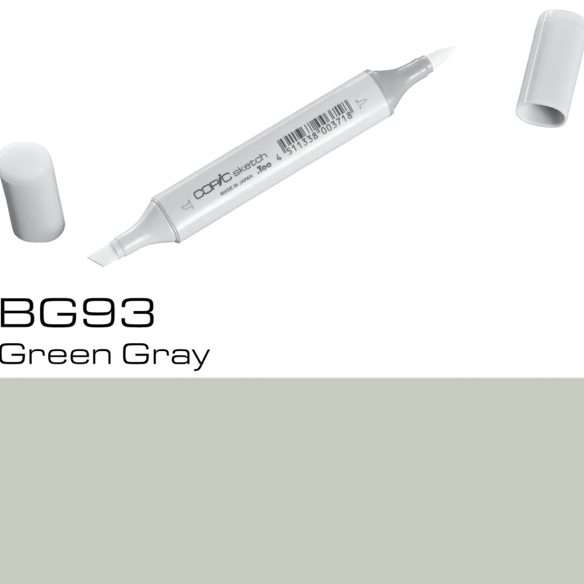 Copic Sketch BG93 Green Gray | Tuschpennor & Markers