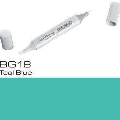 Copic Sketch BG18 Teal Blue | Tuschpennor & Markers