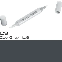 Copic Sketch C9 Cool Gray | Tuschpennor & Markers