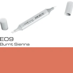 Copic Sketch E09 Burnt Sienna | Tuschpennor & Markers