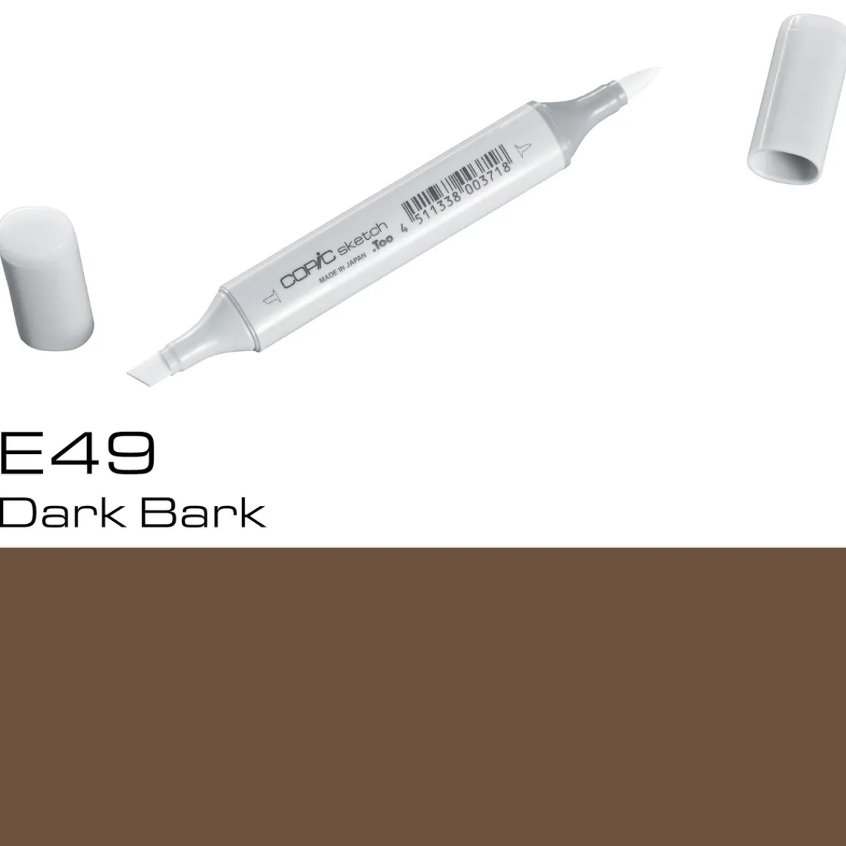 Copic Sketch E49 Dark Bark | Tuschpennor & Markers