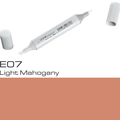 Copic Sketch E07 Lgt Mahogany | Tuschpennor & Markers