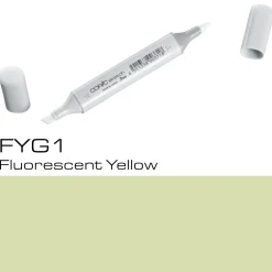 Copic Sketch FYG1 Fluo Yellow | Tuschpennor & Markers