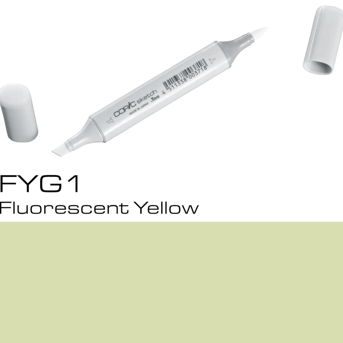 Copic Sketch FYG1 Fluo Yellow | Tuschpennor & Markers