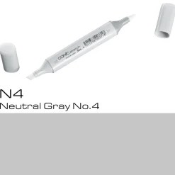 Copic Sketch N4 Neutral Gray | Tuschpennor & Markers