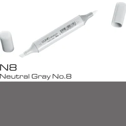 Copic Sketch N8 Neutral Gray | Tuschpennor & Markers