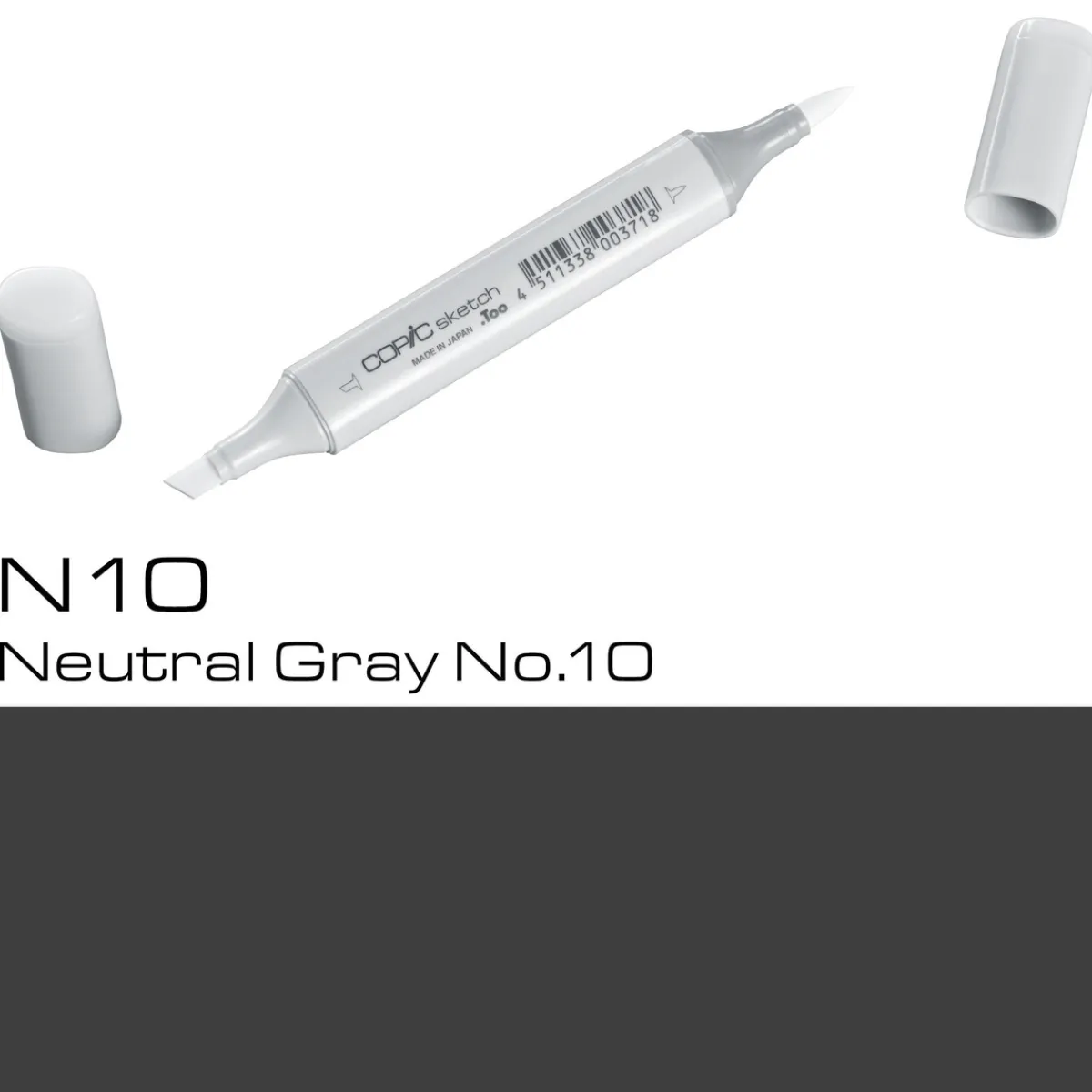 Copic Sketch N10 Neutral Gray | Tuschpennor & Markers