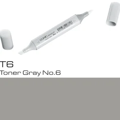 Copic Sketch T6 Toner Gray | Tuschpennor & Markers