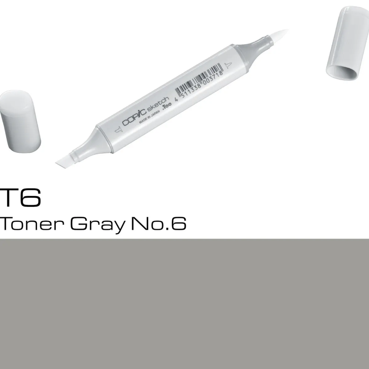 Copic Sketch T6 Toner Gray | Tuschpennor & Markers