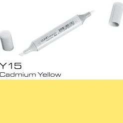 Copic Sketch Y15 Cadm. Yellow | Tuschpennor & Markers