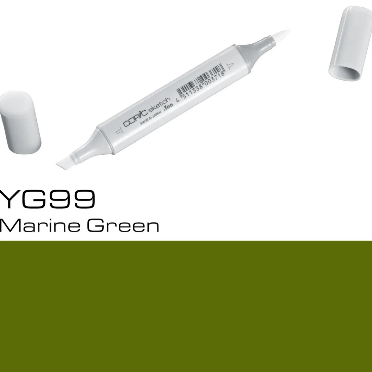 Copic Sketch YG99 Marine Green | Tuschpennor & Markers