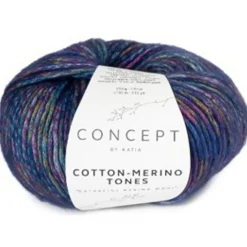 Katia Cotton Merino Tones 50g blått & lila 307