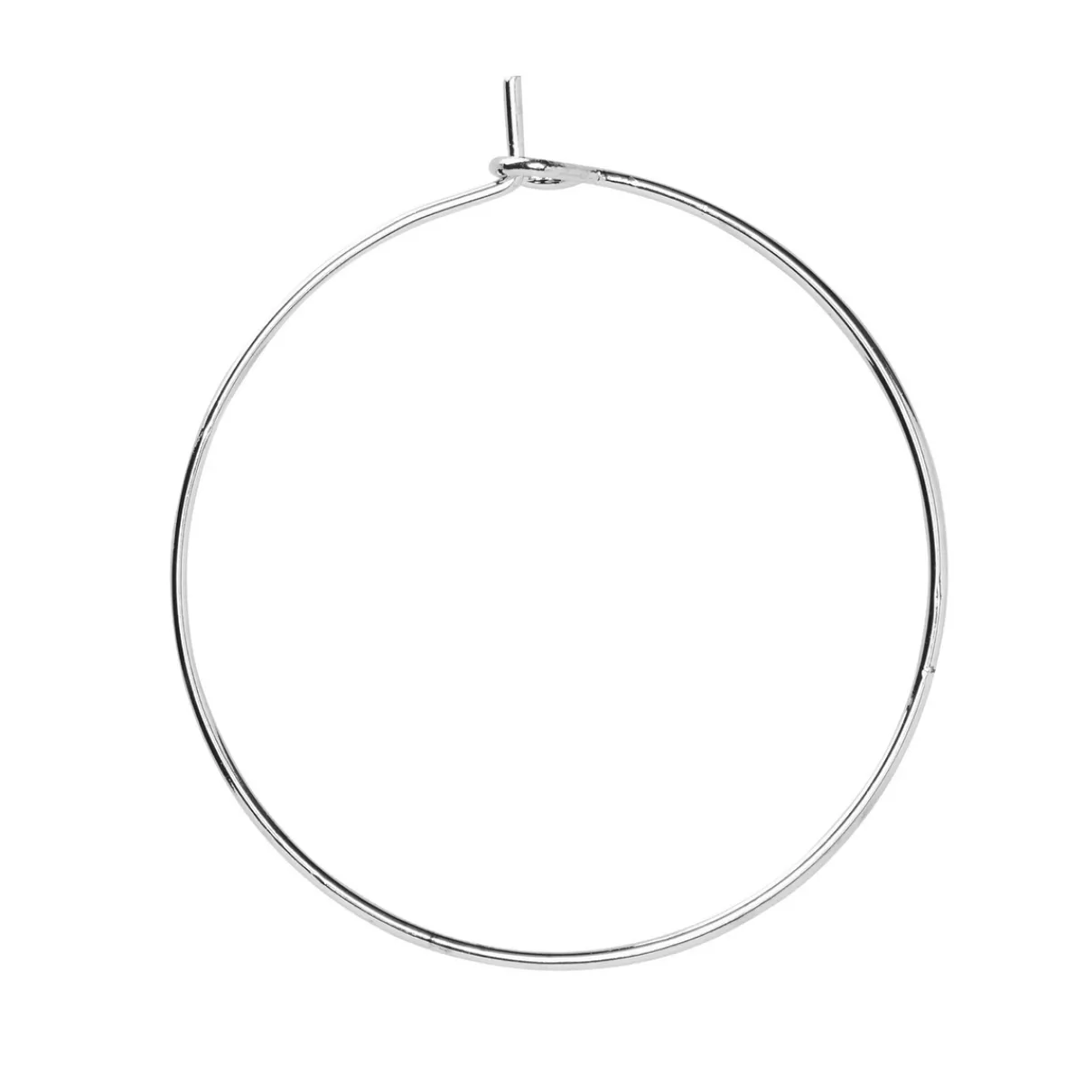Panduro Jewellery Creolringar 40mm 5par silverf.