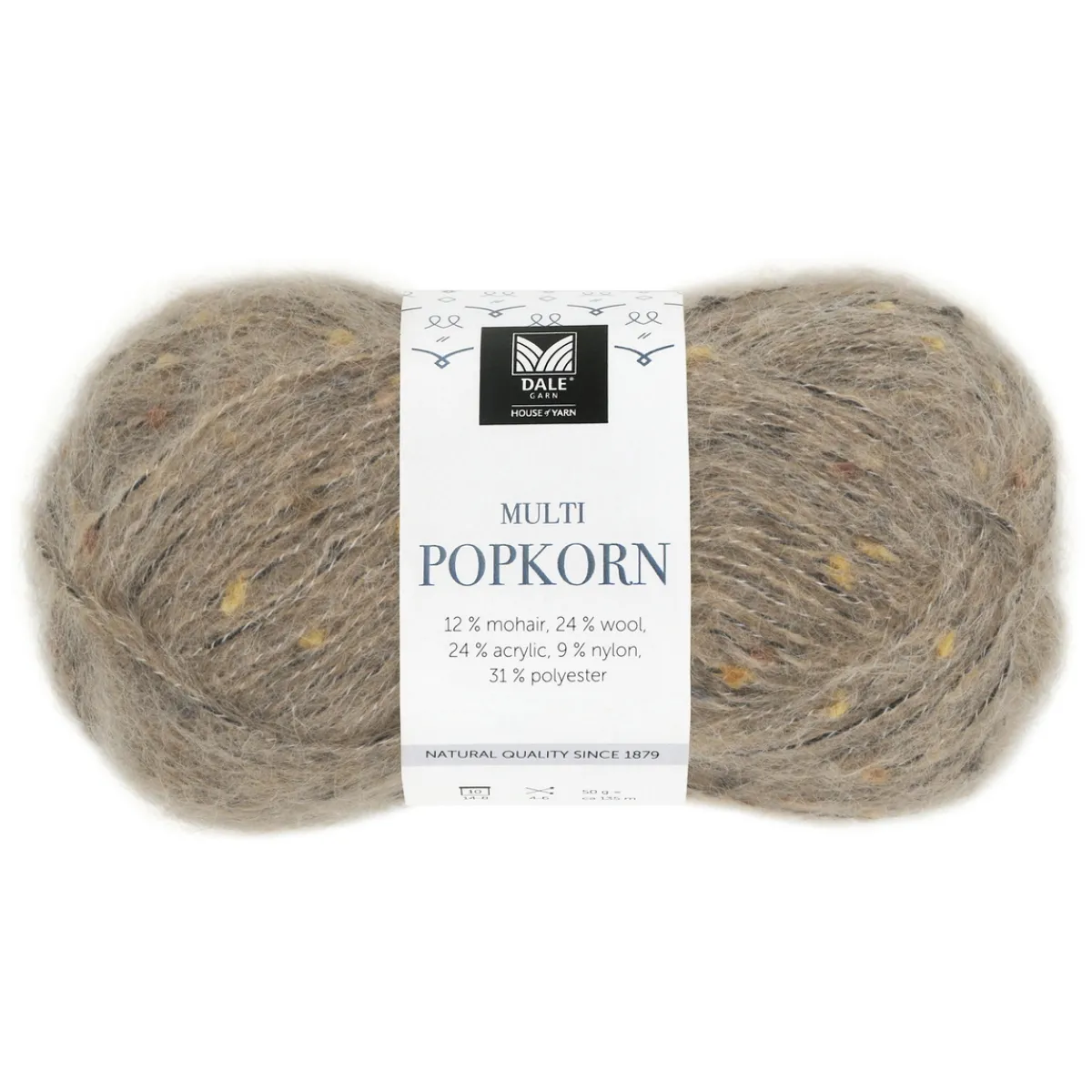 House of Yarn Dale Multi Popkorn från , 50 g mullvad – mångsidigt effektgarn | Blandgarner