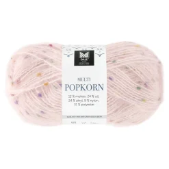 House of Yarn Dale Multi Popkorn från , 50 g ljusrosa – mångsidigt effektgarn
