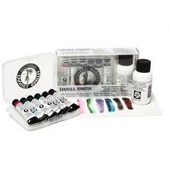 Daniel Smith Mineral Watercolor Mixing Kit – 6x5 ml akvarellfärg, grundering & guide | Akvarell- & Vattenfärger