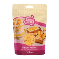 FunCakes Deco Melts tårtdekoration 250g gul