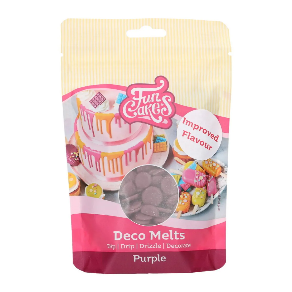 FunCakes Deco Melts tårtdekoration 250g lila | Dekor