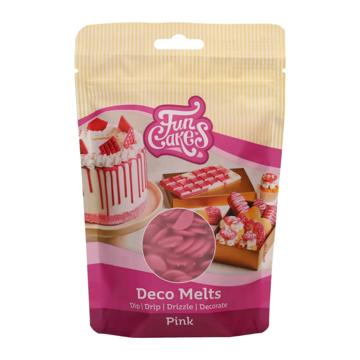 FunCakes Deco Melts tårtdekoration 250g rosa