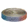 Panduro Hobby Dekorband självhäftande med strasstenar 1 meter×10 mm rainbow