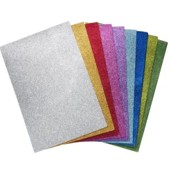 Panduro Hobby Dekorgummi glitter 9-pack | Barn Funky Foam