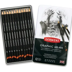 Derwent Graphic medium 12 st | Blyerts- & Grafitpennor