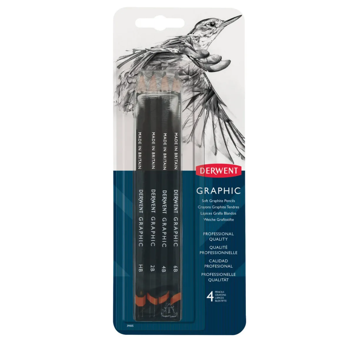 Derwent Graphic soft 4 st | Blyerts- & Grafitpennor