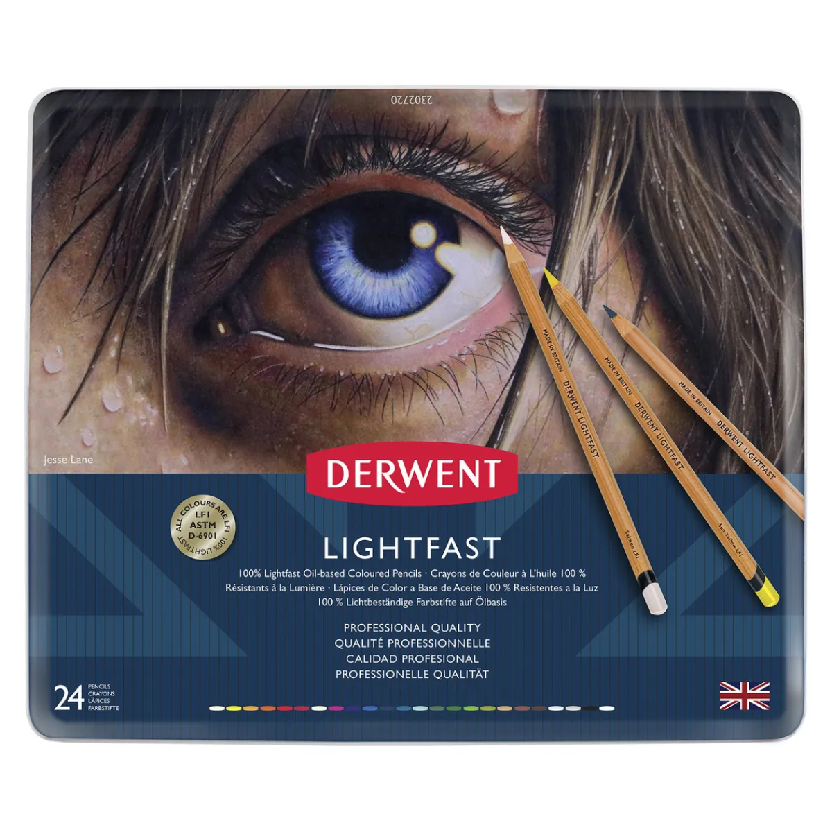 Derwent Lightfast – pennset med 24 ljusäkta oljebaserade färgpennor | Färgpennor