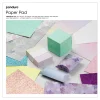 Panduro Design Designblock med 24 glittriga, mönstrade och tonade ark, 30×30 cm, 180-300 g/m² | Papperskit