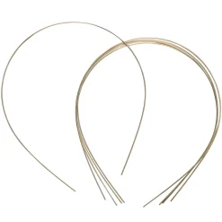 Panduro Jewellery Diademstommar, diadem av guldfärgad metall, 5-pack. 13×15 cm