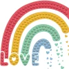 Diamond Dotz Love Rainbow – diamond painting, 7,8×7,8 cm | Diamond Painting