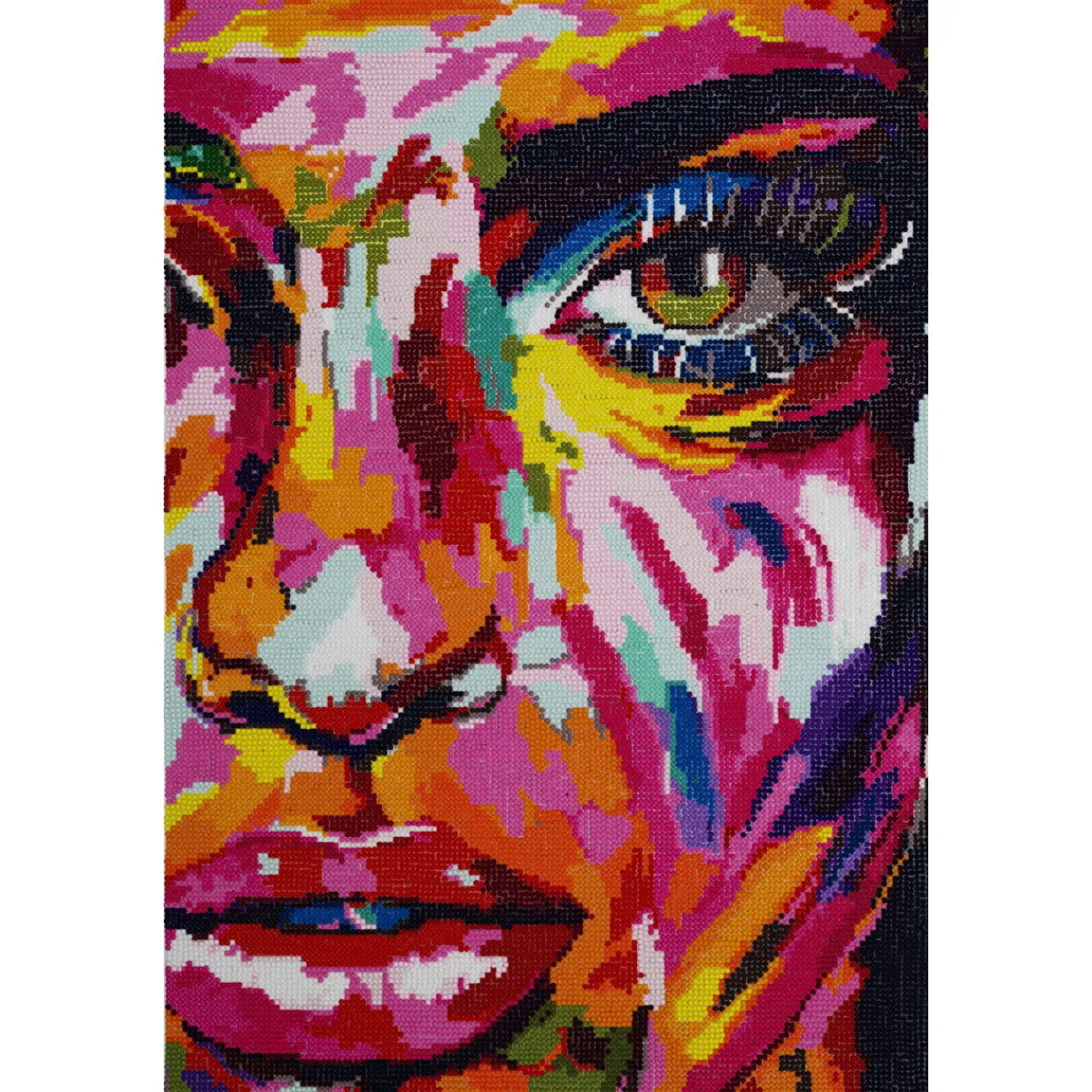 Panduro Hobby Diamond painting ansikte med intensiva färger 40×60 cm