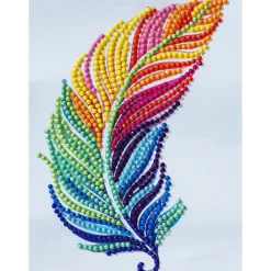Panduro Hobby Diamond painting – 12×16 cm stort motiv med en klunga röda flugsvampar