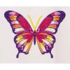 Panduro Hobby Diamond painting – 12×16 cm stort motiv med en färgglad fjäril | Diamond Painting