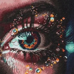 Panduro Hobby Diamond painting – 30×30 cm stort motiv med ett effektfullt öga