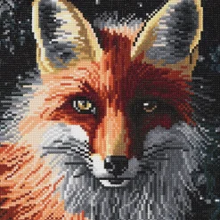 Panduro Hobby Diamond painting – 30×30 cm stort motiv med en listig rödräv