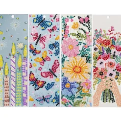 Panduro Hobby Diamond Painting 4-pack hålslagna tags / etiketter, 6×18 cm | Diamond Painting