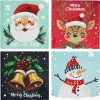 Panduro Hobby Diamond Painting – 4 st. 15×15 cm stora dubbelvikta julkort samt kuvert | Diamond Painting