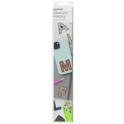Panduro Hobby Diamond Painting, 26 st. självhäftande bokstäver, A-Z, längd 4,8 cm