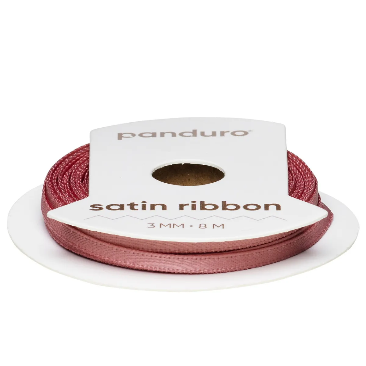 Panduro Hobby Dimrosa satinband – 3 mm brett och 8 meter långt | Satinband