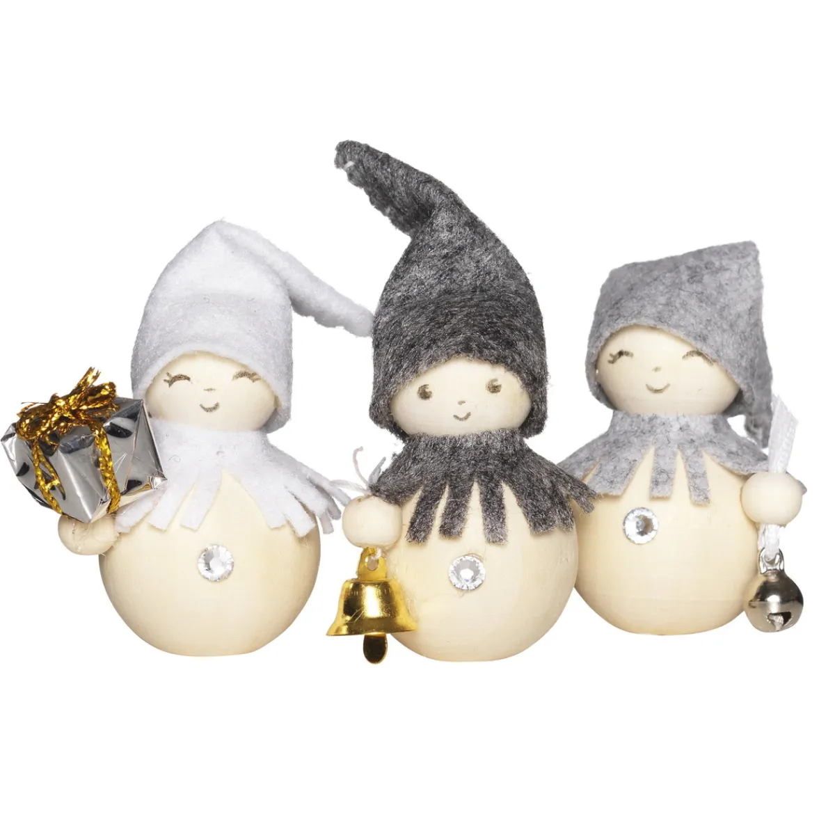 Panduro Hobby DIY-kit Blingy Xmas Elves, julpyssel med 6 gnistrande alver. Längd 5–8 cm